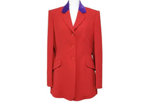 Load image into Gallery viewer, HERMES エルメス ジャケット アウター レッド パープル ウール サイズ38 フランス製 美品 中古 50032