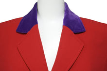 Load image into Gallery viewer, HERMES エルメス ジャケット アウター レッド パープル ウール サイズ38 フランス製 美品 中古 50032