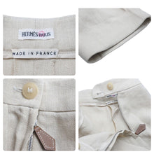 Load image into Gallery viewer, 極美品 HERMES エルメス マルジェラ期 セットアップ 麻 リネン ベージュ サイズ ジャケット38 ジレ40 パンツ38 中古 50037