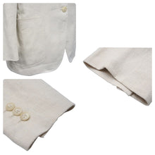 Load image into Gallery viewer, 極美品 HERMES エルメス マルジェラ期 セットアップ 麻 リネン ベージュ サイズ ジャケット38 ジレ40 パンツ38 中古 50037