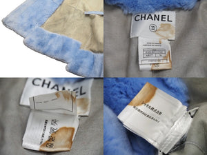 激レア CHANEL シャネル ラパンファードレス コート ブルー P20136V11788 02Aサイズ36 美品 中古 50060