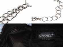 Load image into Gallery viewer, CHANEL シャネル ラビット ファー チェーン ショルダーバッグ 7番台 ココマーク 水色 ブルー ロゴ 美品 中古 50061