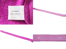 Load image into Gallery viewer, 極美品 CHANEL シャネル ウールコート ベルト付き P31895V21582 ウール ナイロン シルク パープル サイズ36 中古 50064