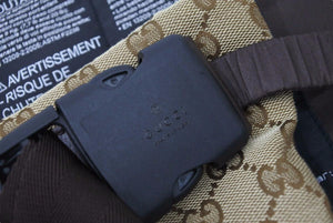 極美品 GUCCI グッチ ベビーキャリア抱っこひも プレート GGキャンバス ロゴプレート ベージュ 270793 中古 50127