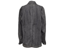 Load image into Gallery viewer, COMME des GARCONS HOMME コムデギャルソンオム キューバ柄 3Bテーラード デニム ジャケット HI-J022 サイズS 美品 中古 50133