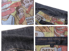 Load image into Gallery viewer, COMME des GARCONS HOMME コムデギャルソンオム キューバ柄 3Bテーラード デニム ジャケット HI-J022 サイズS 美品 中古 50133