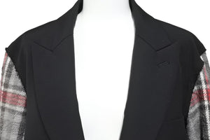 NUMBER NINE ナンバーナイン ドッキングジャケット サイズ 2 05AW ハイスト期 チェック ブラック レッド グレー 美品 中古 50140