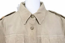 Load image into Gallery viewer, Dolce&amp;Gabbana ドルチェアンドガッバーナ D&amp;G デニムジャケット JK5J 9401 コットン ベージュ ゴールド 42 美品 中古 50162