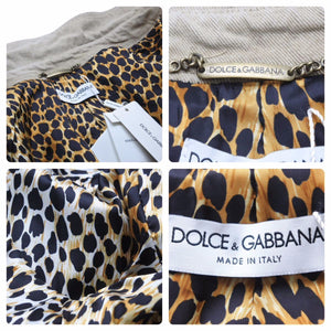 Dolce&Gabbana ドルチェアンドガッバーナ D&G デニムジャケット JK5J 9401 コットン ベージュ ゴールド 42 美品 中古 50162