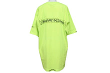 Load image into Gallery viewer, ChromeHearts クロムハーツ 半袖Tシャツ ロゴ トップス USA製 コットン 蛍光グリーン サイズL 美品 中古 50199