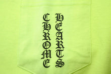 Load image into Gallery viewer, ChromeHearts クロムハーツ 半袖Tシャツ ロゴ トップス USA製 コットン 蛍光グリーン サイズL 美品 中古 50199