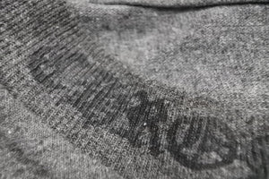 CHROME HEARTS クロムハーツ 半袖Tシャツ ポケT バックプリント グレー ダガー 首ロゴ Mサイズ 中古 50203