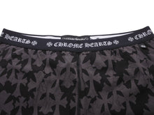 Load image into Gallery viewer, 極美品 CHROME HEARTS クロムハーツ パンツ レギンス コットン ブラック グレー サイズL CH3311 中古 50213