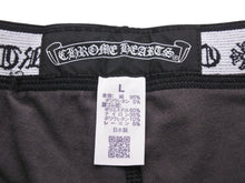 Load image into Gallery viewer, 極美品 CHROME HEARTS クロムハーツ パンツ レギンス コットン ブラック グレー サイズL CH3311 中古 50213