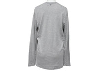 Load image into Gallery viewer, CHROME HEARTS クロムハーツ グンゼ 長袖Ｔシャツ グレー コットン サイズL 無地 日本製 美品 中古 50214