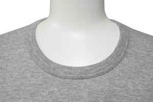 CHROME HEARTS クロムハーツ グンゼ 長袖Ｔシャツ グレー コットン サイズL 無地 日本製 美品 中古 50214