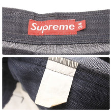 画像をギャラリービューアに読み込む, Supreme シュプリーム デニムパンツ ヴィンテージ 初期紙タグ USA製 コットンポリエステル サイズ34 美品 中古 50225 