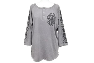 CHROME HEARTS クロムハーツ 長袖Ｔシャツ ラグランボタン ダガー コットン サイズM 美品 中古 50226