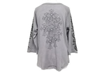 Load image into Gallery viewer, CHROME HEARTS クロムハーツ 長袖Ｔシャツ ラグランボタン ダガー コットン サイズM 美品 中古 50226