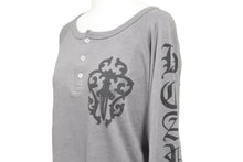 Load image into Gallery viewer, CHROME HEARTS クロムハーツ 長袖Ｔシャツ ラグランボタン ダガー コットン サイズM 美品 中古 50226