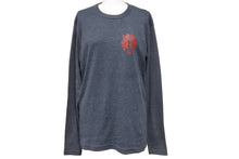 Load image into Gallery viewer, CHROME HEARTS クロムハーツ ダガープリント 長袖 ロンT グレー レッド Mサイズ 中古 50233