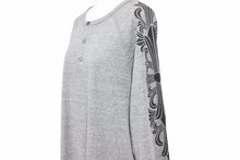 Load image into Gallery viewer, Chrome Hearts クロムハーツ Tシャツ ラングレー 7部丈 2212-304-1040 ポリエステル コットン レイヨン グレー L 美品 50238