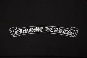 CHROME HEARTS クロムハーツ クッションカバー 枕カバー 装飾 筒型 インテリア ポリエステル ブラック 美品 中古 50245