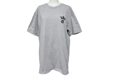 Gabor ガボール 半袖Ｔシャツ トップス ロゴ コットン グレー ブラック サイズM メンズ 美品 中古 50249