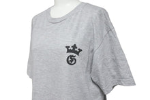 Load image into Gallery viewer, Gabor ガボール 半袖Ｔシャツ トップス ロゴ コットン グレー ブラック サイズM メンズ 美品 中古 50249