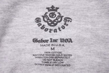 Load image into Gallery viewer, Gabor ガボール 半袖Ｔシャツ トップス ロゴ コットン グレー ブラック サイズM メンズ 美品 中古 50249