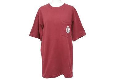 CHROME HEARTS クロムハーツ 半袖Ｔシャツ ボルドー ダガー コットン ワインレット サイズM 美品 中古 50257