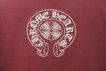Load image into Gallery viewer, CHROME HEARTS クロムハーツ 半袖Ｔシャツ ボルドー ダガー コットン ワインレット サイズM 美品 中古 50257