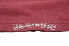 Load image into Gallery viewer, CHROME HEARTS クロムハーツ 半袖Ｔシャツ ボルドー ダガー コットン ワインレット サイズM 美品 中古 50257