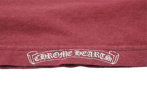 CHROME HEARTS クロムハーツ 半袖Ｔシャツ ボルドー ダガー コットン ワインレット サイズM 美品 中古 50257