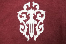 Load image into Gallery viewer, CHROME HEARTS クロムハーツ 半袖Ｔシャツ ボルドー ダガー コットン ワインレット サイズM 美品 中古 50257