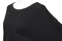 Load image into Gallery viewer, CHROME HEARTS クロムハーツ ロンT サーマル ブラック レッド サイズS 刺繍 ダガー 中古 50273