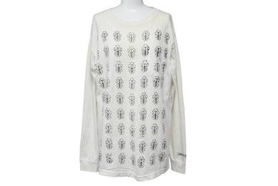 CHROME HEARTS クロムハーツ 長袖Ｔシャツ カットソー ダガー コットン ホワイト サイズM 良品 中古 50279