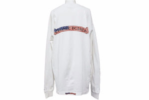 クロムハーツ Chrome Hearts LS T-Shirt CH アメリカンフラッグ ロンT ポケT 袖プリ バックプリント 中古 50289