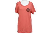 Load image into Gallery viewer, CHROME HEARTS クロムハーツ 半袖Ｔシャツ トップス ロゴ コットン レッド ブラック サイズXL メンズ 美品 中古 50293