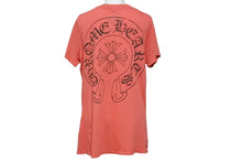Load image into Gallery viewer, CHROME HEARTS クロムハーツ 半袖Ｔシャツ トップス ロゴ コットン レッド ブラック サイズXL メンズ 美品 中古 50293