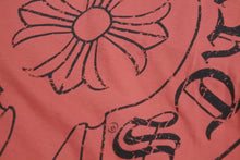Load image into Gallery viewer, CHROME HEARTS クロムハーツ 半袖Ｔシャツ トップス ロゴ コットン レッド ブラック サイズXL メンズ 美品 中古 50293