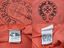 Load image into Gallery viewer, CHROME HEARTS クロムハーツ 半袖Ｔシャツ トップス ロゴ コットン レッド ブラック サイズXL メンズ 美品 中古 50293