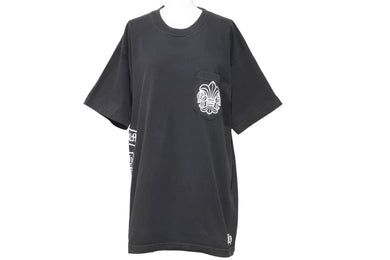 CHROME HEARTS クロムハーツ BSフレア 半袖Ｔシャツ ブラック 黒 トップス ロゴ プリント サイズL 中古 50295