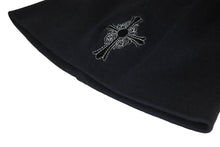 Load image into Gallery viewer, CHROME HEARTS クロムハーツ コットン ビーニー CH ニットキャップ 黒 ヴィンテージ 美品 中古 50316