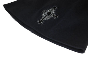 CHROME HEARTS クロムハーツ コットン ビーニー CH ニットキャップ 黒 ヴィンテージ 美品 中古 50316