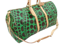 Load image into Gallery viewer, 未使用 ルイヴィトン モノグラム パンプキン キーポル・バンドリエール 55 2WAY ボストンバッグ 草間彌生 M40696 中古 50349