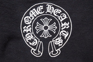 CHROMEHEARTS クロムハーツ パーカー フーディ ダガージップ 006-068514 USA製 コットン ブラック シルバー XL 美品 中古 50370