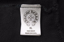 Load image into Gallery viewer, CHROMEHEARTS クロムハーツ パーカー フーディ ダガージップ 006-068514 USA製 コットン ブラック シルバー XL 美品 中古 50370