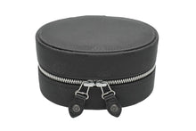 Load image into Gallery viewer, ChromeHearts クロムハーツ ヴィンテージ ジュエリーケース 小物入れ ナイロン レザー ブラック シルバー金具 美品 中古 50372