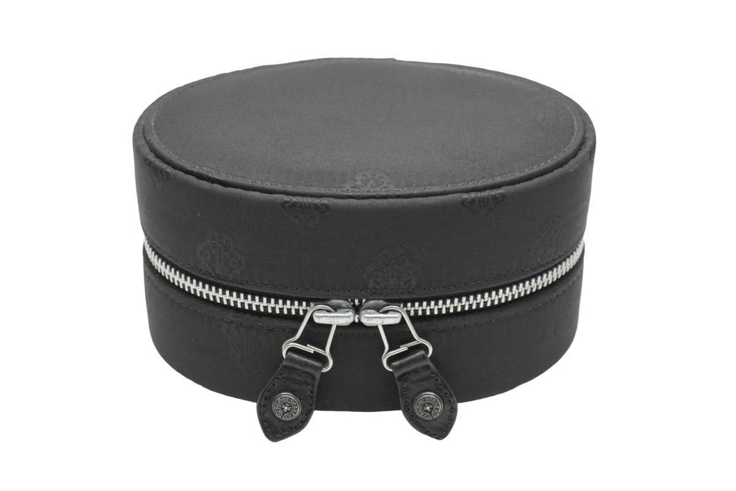 ChromeHearts クロムハーツ ヴィンテージ ジュエリーケース 小物入れ ナイロン レザー ブラック シルバー金具 美品 中古 50372